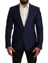 Load image into Gallery viewer, Dolce & Gabbana Navy Blue Virgin Wool Martini Blazer