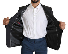 Load image into Gallery viewer, Dolce & Gabbana Elegant Gray Wool Silk Blend Slim Fit Blazer