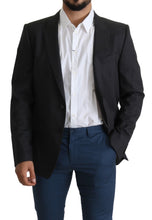 Load image into Gallery viewer, Dolce & Gabbana Elegant Gray Wool Silk Blend Slim Fit Blazer