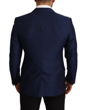 Load image into Gallery viewer, Dolce & Gabbana Navy Blue Virgin Wool Martini Blazer