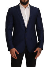 Load image into Gallery viewer, Dolce & Gabbana Navy Blue Virgin Wool Martini Blazer