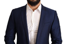 Load image into Gallery viewer, Dolce & Gabbana Navy Blue Virgin Wool Martini Blazer