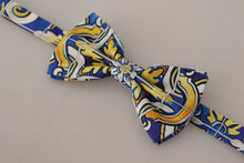 Load image into Gallery viewer, Dolce & Gabbana Multicolor Majolica Print Adjustable Papillon Bow Tie