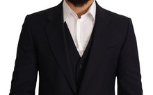 Load image into Gallery viewer, Dolce & Gabbana Elegant Dark Blue Wool Blend Martini Suit