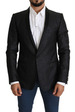 Load image into Gallery viewer, Dolce & Gabbana Elegant Black Jacquard Slim Fit Blazer