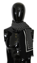 Load image into Gallery viewer, Dolce & Gabbana Elegant Black Silk Blend Polka Dotted Men's Scarf
