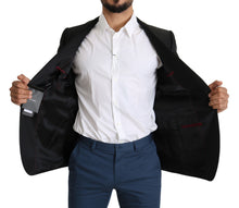 Load image into Gallery viewer, Dolce & Gabbana Elegant Black Jacquard Slim Fit Blazer