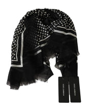 Load image into Gallery viewer, Dolce & Gabbana Elegant Black Silk Blend Polka Dotted Men's Scarf