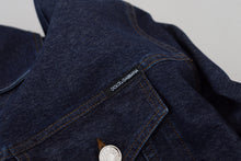 Load image into Gallery viewer, Dolce & Gabbana Elegant Blue Denim Button-Down Jacket