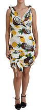 Load image into Gallery viewer, Dolce & Gabbana Elegant White Silk Sheath Mini Dress