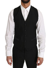 Load image into Gallery viewer, Dolce & Gabbana Sleek Black Slim Fit Formal Vest