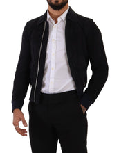 Load image into Gallery viewer, Dolce & Gabbana Elegant Blue Suede Short Jacket
