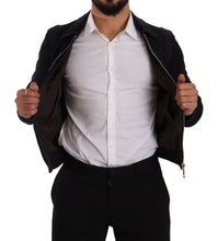 Load image into Gallery viewer, Dolce & Gabbana Elegant Blue Suede Short Jacket