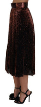 Load image into Gallery viewer, Dolce & Gabbana Elegant High Waist A-Line Midi Skirt