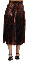 Load image into Gallery viewer, Dolce & Gabbana Elegant High Waist A-Line Midi Skirt