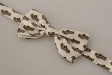 Load image into Gallery viewer, Dolce & Gabbana Elegant Car Print Silk Bow Tie