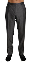 Load image into Gallery viewer, Dolce & Gabbana Elegant Patterned Gray Wool Blend Trousers