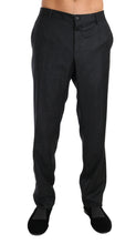 Load image into Gallery viewer, Dolce & Gabbana Elegant Gray Patterned Formal Pants