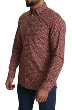 Load image into Gallery viewer, Dolce & Gabbana Elegant Red Martini Fit Cotton Shirt