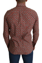 Load image into Gallery viewer, Dolce & Gabbana Elegant Red Martini Fit Cotton Shirt