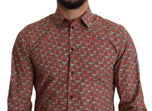 Load image into Gallery viewer, Dolce & Gabbana Elegant Red Martini Fit Cotton Shirt