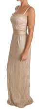 Load image into Gallery viewer, Dolce & Gabbana Elegant Beige Sheath Floor-Length Dress