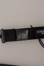 Load image into Gallery viewer, Dolce & Gabbana Elegant Black Gold Floral Silk Bow Tie