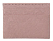 Load image into Gallery viewer, Dolce & Gabbana Chic Pink Leather Cardholder with Exclusive Print