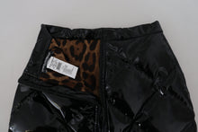Load image into Gallery viewer, Dolce & Gabbana Elegant High Waist Mini Skirt in Shiny Black