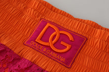 Load image into Gallery viewer, Dolce & Gabbana Elegant Lace High-Waist Shorts in Dual-Tones