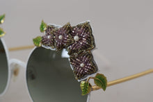 Load image into Gallery viewer, Dolce & Gabbana Elegant Floral Embellished Gold Sunglasses