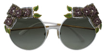 Load image into Gallery viewer, Dolce & Gabbana Elegant Floral Embellished Gold Sunglasses