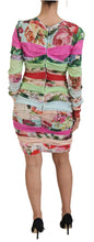 Load image into Gallery viewer, Dolce & Gabbana Floral Sheath Bodycon Silk Dress