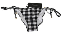 Load image into Gallery viewer, Dolce & Gabbana Checkered Monochrome Bikini Bottoms
