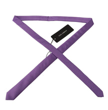 Load image into Gallery viewer, Dolce & Gabbana Elegant Purple Silk Bow Tie