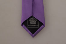 Load image into Gallery viewer, Dolce & Gabbana Elegant Purple Silk Bow Tie