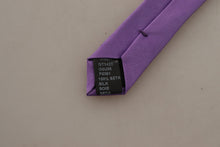 Load image into Gallery viewer, Dolce & Gabbana Elegant Purple Silk Bow Tie