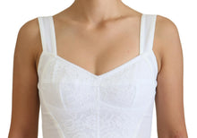 Load image into Gallery viewer, Dolce & Gabbana Elegant White Bodycon Knee-Length Dress