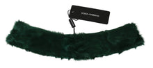 Load image into Gallery viewer, Dolce & Gabbana Luxurious Green Lambskin Scarf for Women