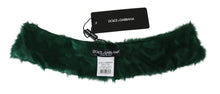 Load image into Gallery viewer, Dolce & Gabbana Luxurious Green Lambskin Scarf for Women