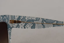 Load image into Gallery viewer, Dolce & Gabbana Elegant Lace Detail Blue Sunglasses