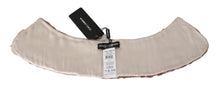 Load image into Gallery viewer, Dolce & Gabbana Elegant Beige Lambskin Scarf for Women
