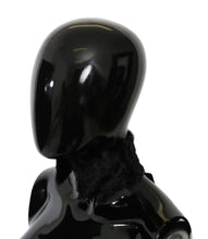 Load image into Gallery viewer, Dolce & Gabbana Elegant Black Lambskin Scarf