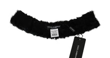 Load image into Gallery viewer, Dolce & Gabbana Elegant Black Lambskin Scarf