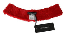 Load image into Gallery viewer, Dolce & Gabbana Elegant Red Lambskin Scarf