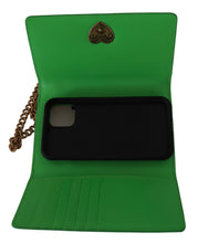 Load image into Gallery viewer, Dolce & Gabbana Elegant Leather iPhone Wallet Case with Chain