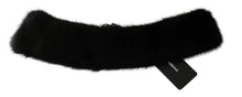 Load image into Gallery viewer, Dolce & Gabbana Elegant Black Mink Fur Scarf