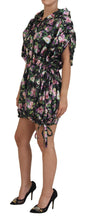 Load image into Gallery viewer, Dolce & Gabbana Elegant Floral Mini Dress with Logo Detail