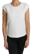 Load image into Gallery viewer, Dolce & Gabbana Elegant White Cotton Blend Blouse