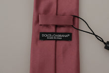Load image into Gallery viewer, Dolce & Gabbana Elegant Pink Silk Bow Tie
